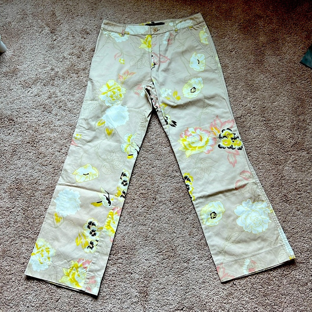 MAXMARA Weekend Floral Straight Leg Pants